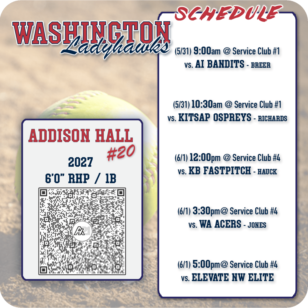 Young Sluggers Schedule